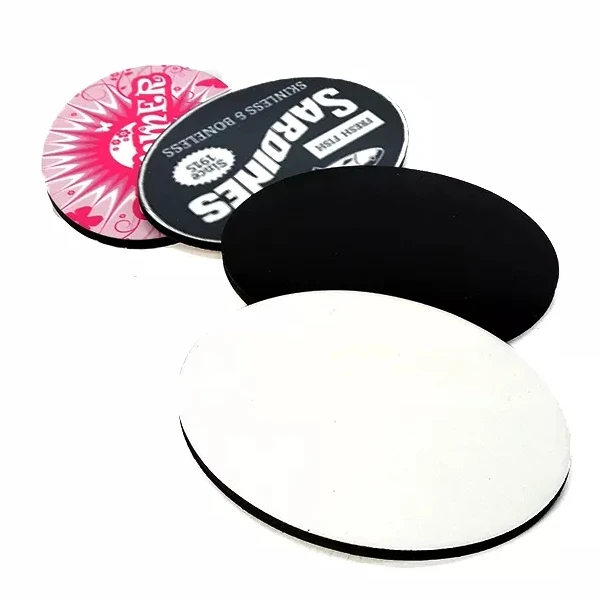 Customized wood sublimation blanks business card round square shape sublimation mdf fridge magnets