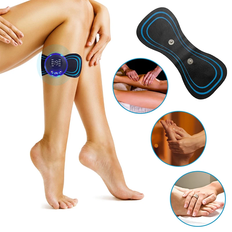 Smart Electric Neck Massager /Gel Pads / Portable Mini Body Massager Stickers For Muscle Relax Pain Relief Neck Massager