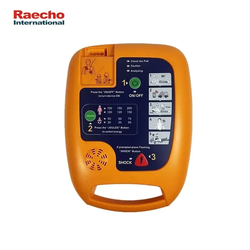 Portable AED Defibrillator Automated External Monitor Cardiac  First Aid Device