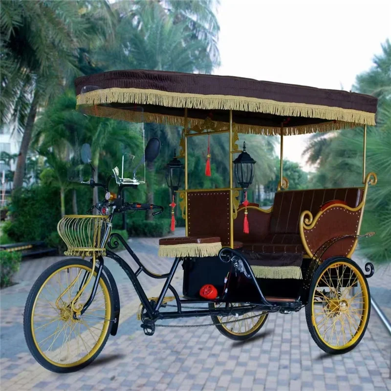 2023 popular new design Wholesale Rickshaw trike Promotion Quick Order New style Battery Electric Rickshaw