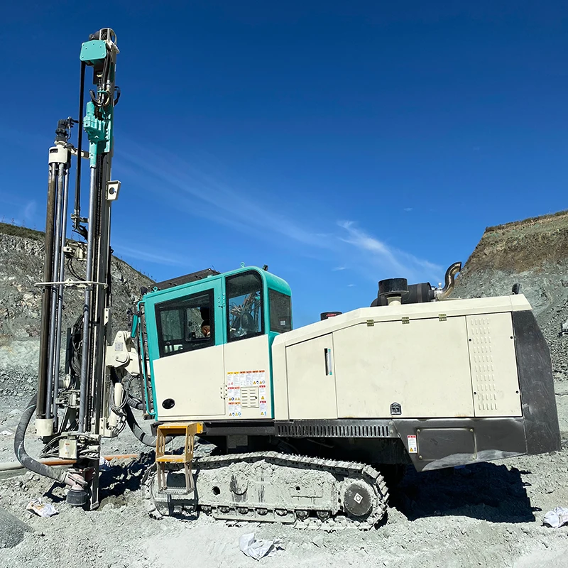 Mine Drilling Rig Blasthole DTH Rock Drilling Machine Crawler Mounted Drill Rig Blasting