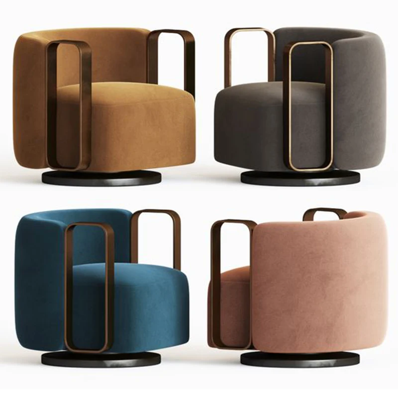 Exeon High End Nordic Fabric Occasional Single Sofa Chair Modern Luxury Leather Soft Chair Sofa