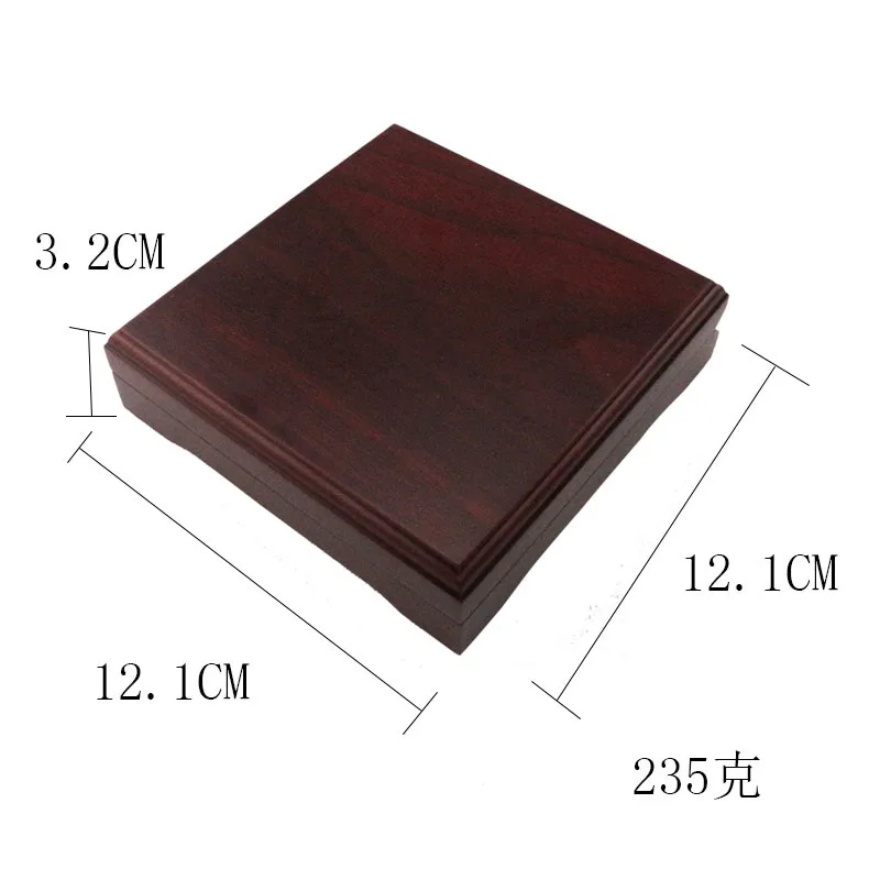 Custom Logo Antiques Mahogany Wooden Gift Box Brass Compass