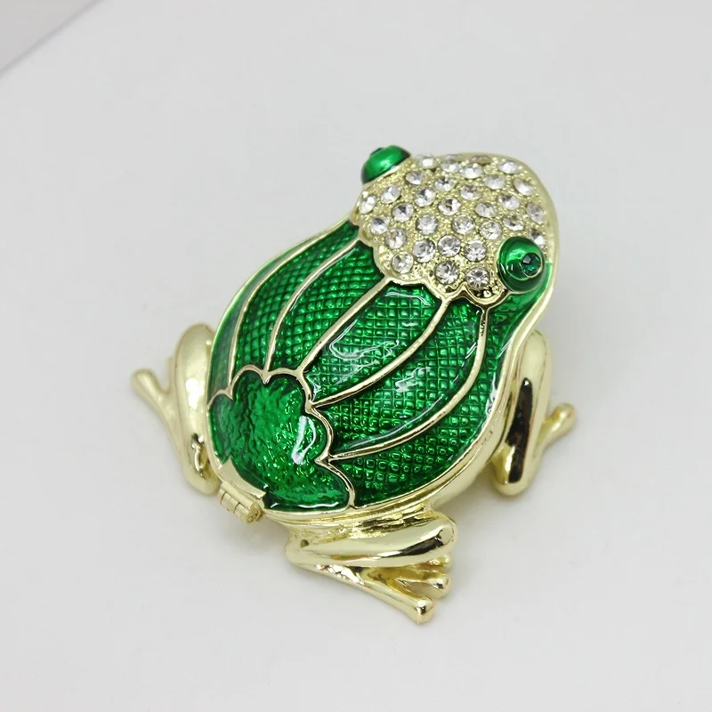 SHINNYGIFTS шкатулка для оловянной лягушки ручной работы металлическая ювелирных украшений декоративные шкатулки дома