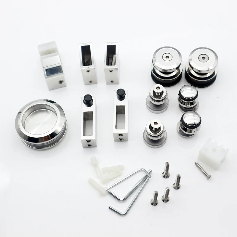 High Quality  SS304 Sliding Mirror Barn Door Kit for Hotel Bathroom and Closet