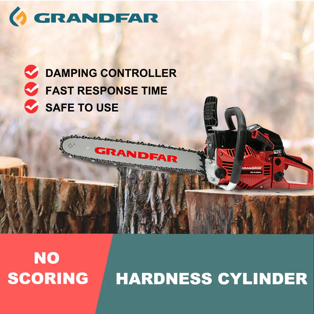 Grandfar pole 1600w 45cc 16' inch gasolina mini portable chain saw power saws 2 stroke petrol chain saw wood chainsaw