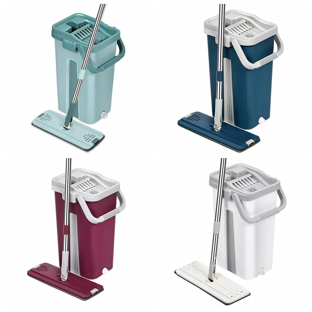 Hot sale factory direct price mop set mop and bucket set flat mop bucket for floor cleaning