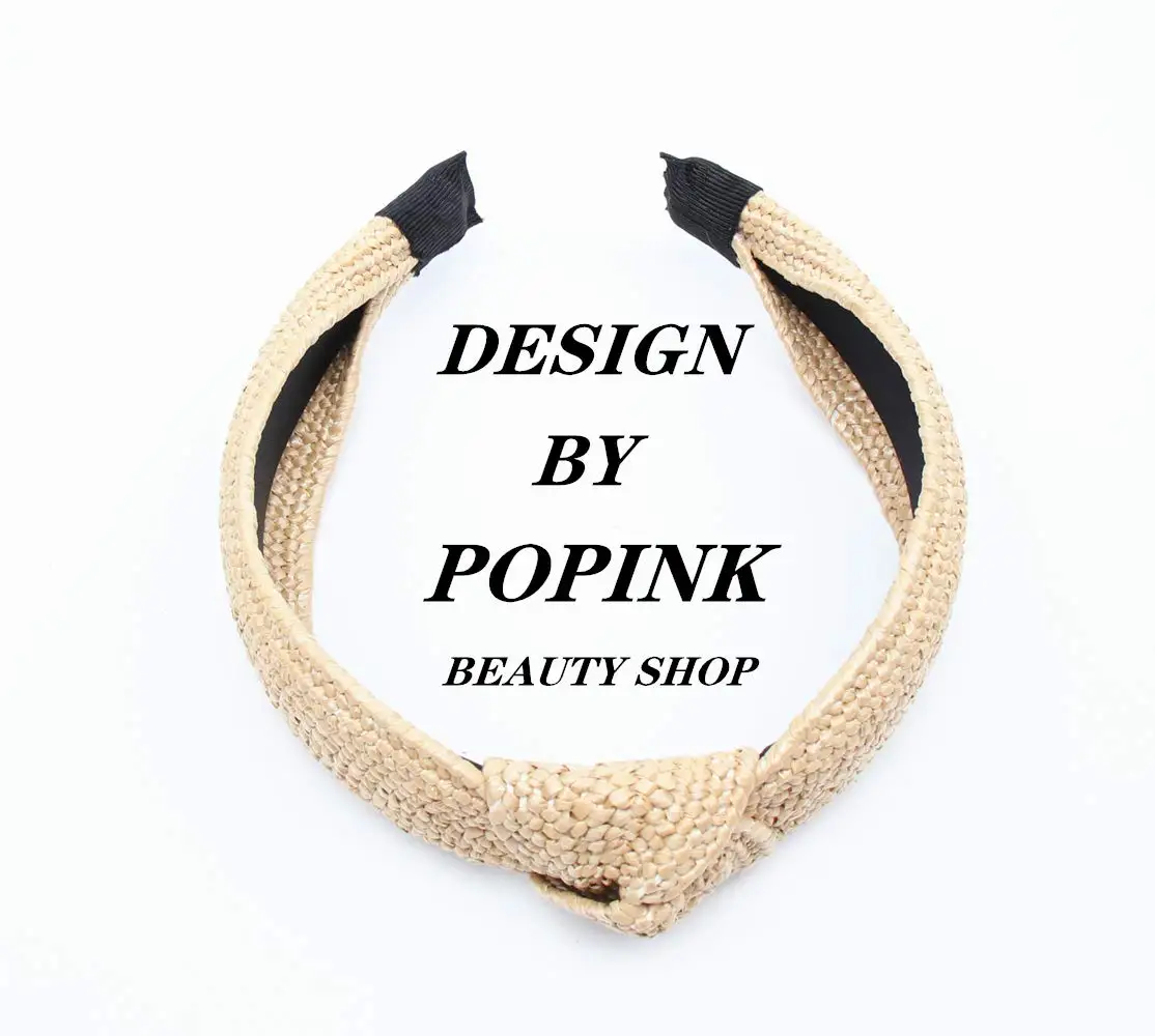Womens Fashion Hair Accessories Twist Knot Wide Hand Knitted Statement Summer Retro Grace Elegant Wide Hairbands