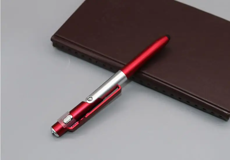 Universal mini Capacitive Pen with LED For Tablet Cellphone 4-in-1 Folding Ballpoint Pen Screen Stylus Pen