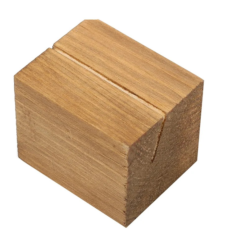 Restoring ancient ways multipurpose universal rectangular wood business card holder case