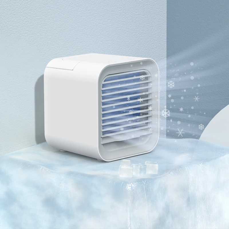 2024 New Portable Fan Air Cooler Mini Portatil Rechargeable Fan Water Evaporative Air Cooler