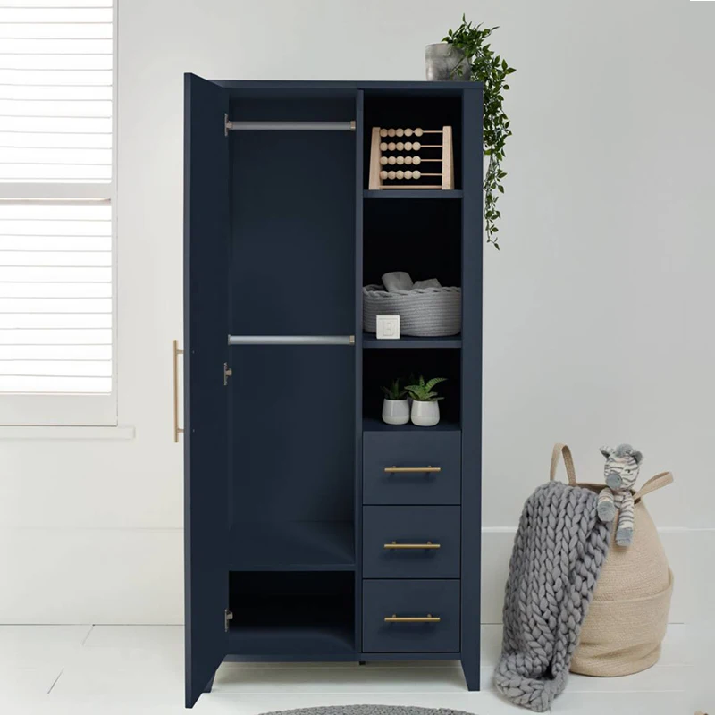 Black 2 Double Door Metal Wardrobe/Godrej Steel Almirah Designs With Price