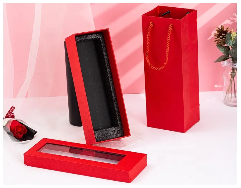 Chengruo Custom Emballage Caja Gift Personalizadas бумажная коробка с прозрачным окном для Термоса Бутылка подарок ювелирные изделия