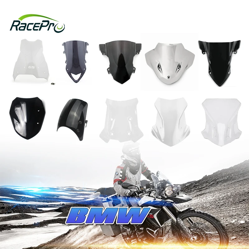 Racepro Wholesale OEM ODM Universal ABS Motorcycle Windscreen Windshield Covers Screen Windproof Deflector For Harley Bmw Honda