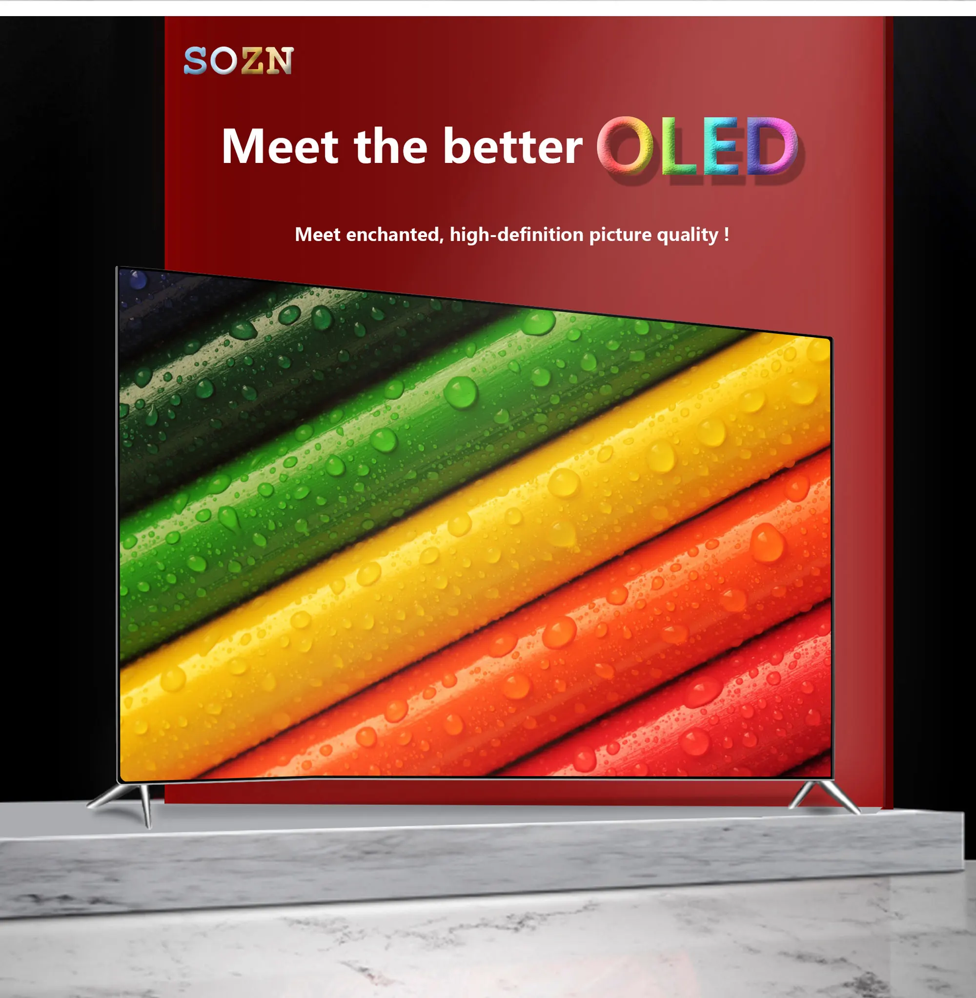 SOZN OLED 55 inch 4k slim flat screen Smart TV Android Television
