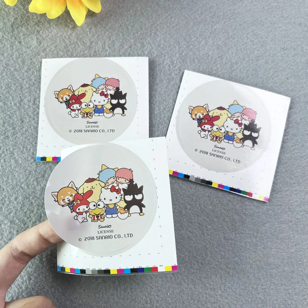 Custom Wholesale Printed Logo Paper  Custom Waterproof Sticker Fashion Design Round Sticker for Small Business