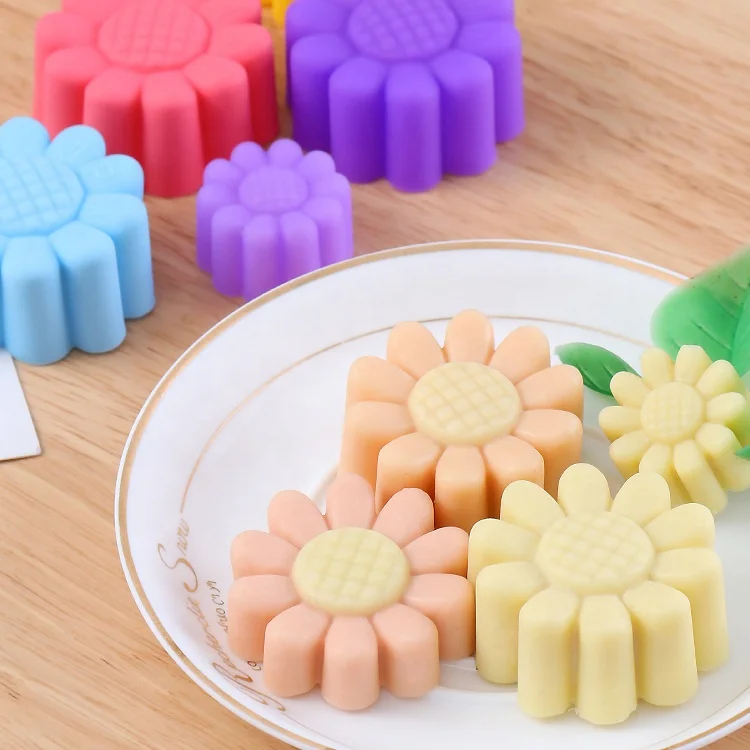 High Quality Flower Shape Chocolate Silicone 3D Molds Food Grade Silicone Cake Tools Christmas Silicone Cake Mold