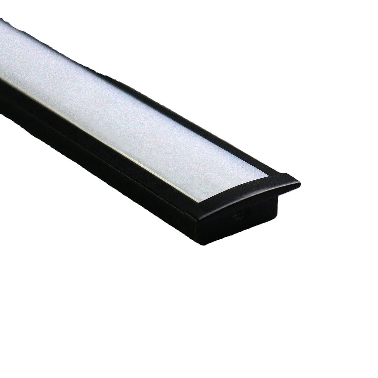 U-shaped Linear Light Trough Recessed Aluminum LED Profile for Ceiling Display Case