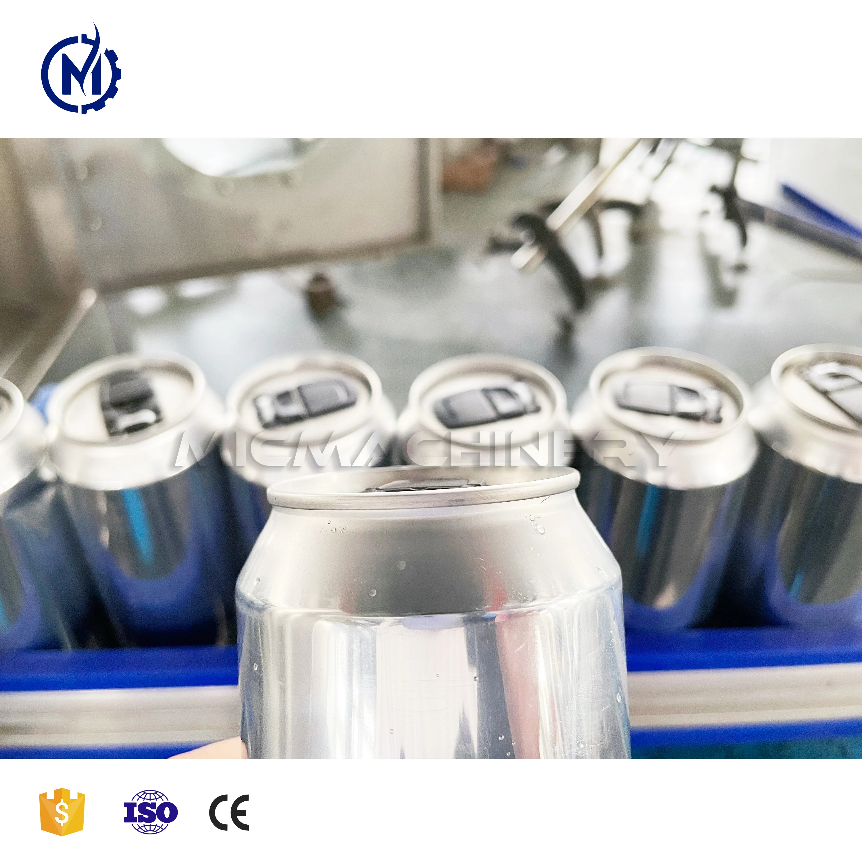Automatic filler plant soda drink beer aluminum can filling machine for carbonated beverage