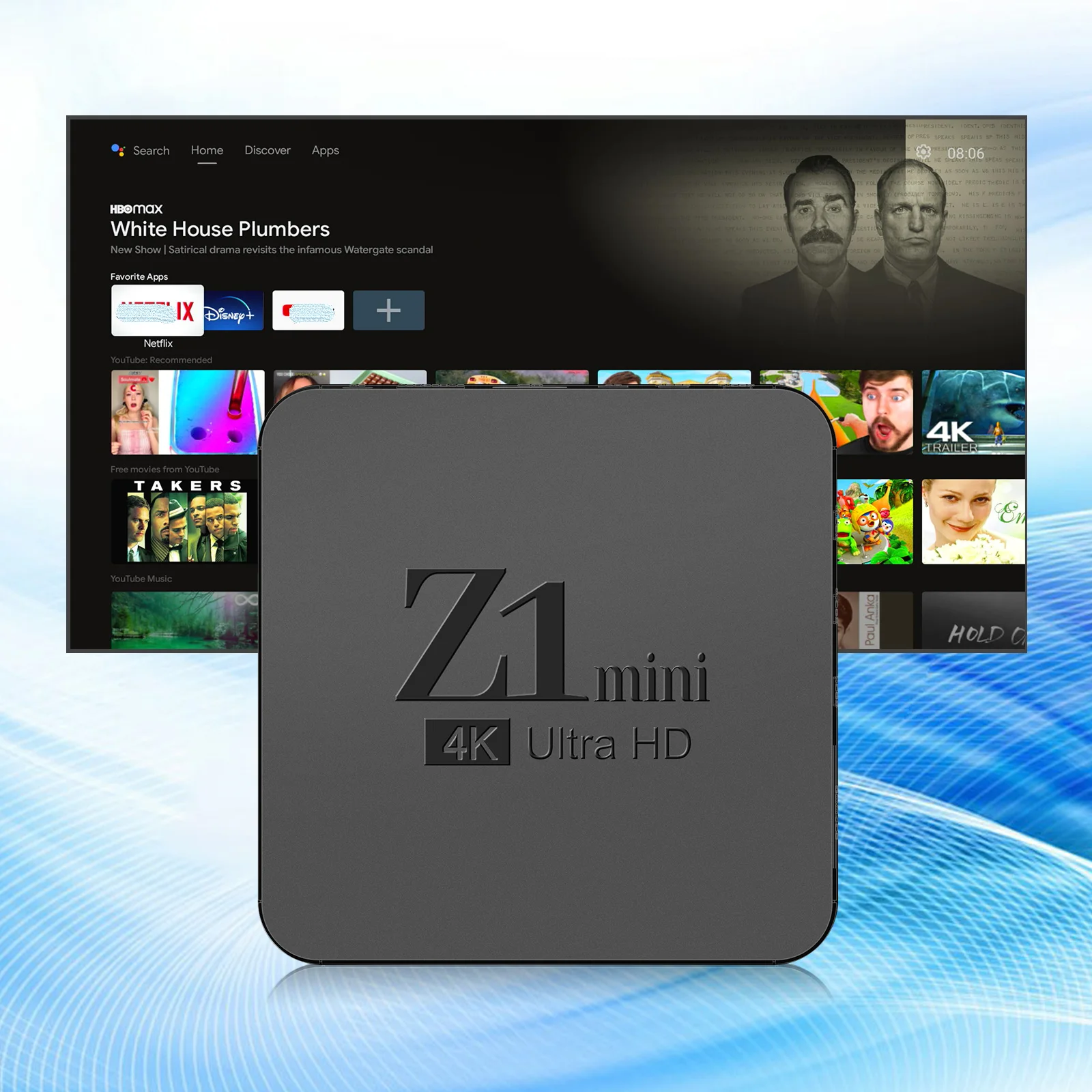 Прямая Продажа с завода ТВ-приставка Z1 mini 4k Ott Android Smart IP TV 4K Media Player Allwinner H313 хит продаж Box.