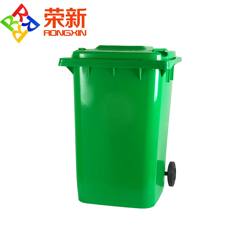 360L liter big large outdoor industrial  mobile plastic waste bin
