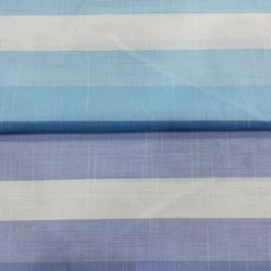 114Gsm Stripes Worsted Spandex Lightweight Shirt Woven Cotton Fabric Printed For