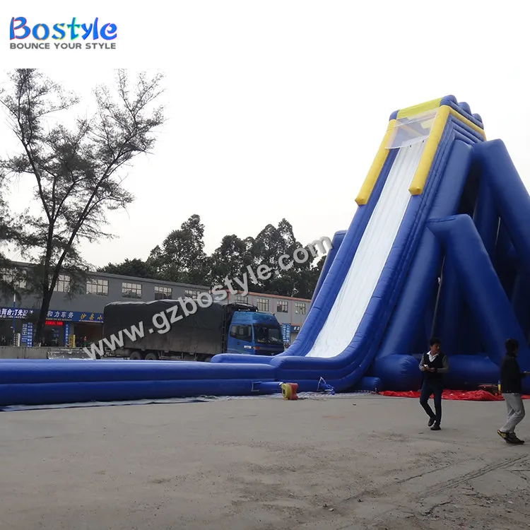 15m tall inflatable giant slide large inflatable hippo water slide for sale