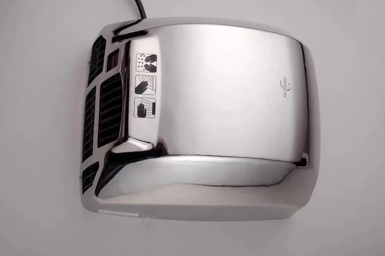 Commercial Electric High Speed Hand Dryer Professional Dryer Automatic Airblade Hand Dryers Silver White Customized Motor Power