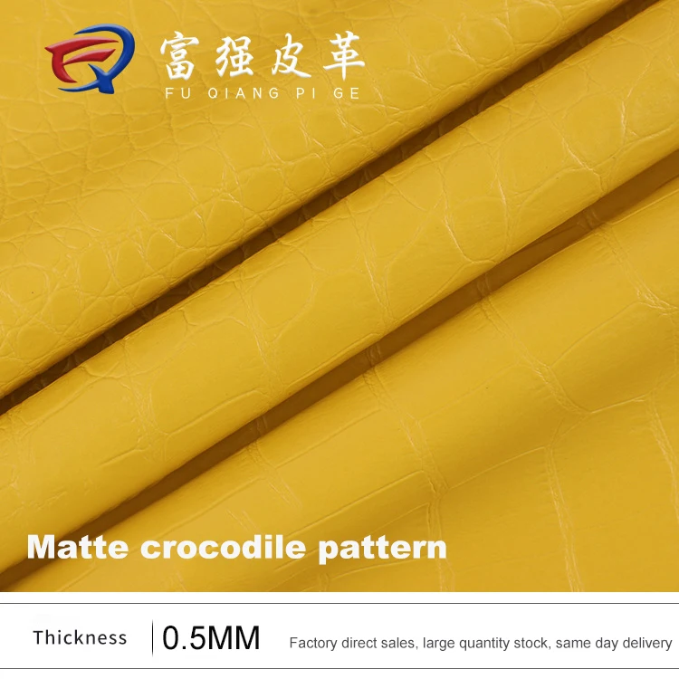PVC Synthetic Vinyl Foiled Crocodile Faux Leather Rolls For Making Bags Wallet Gift box
