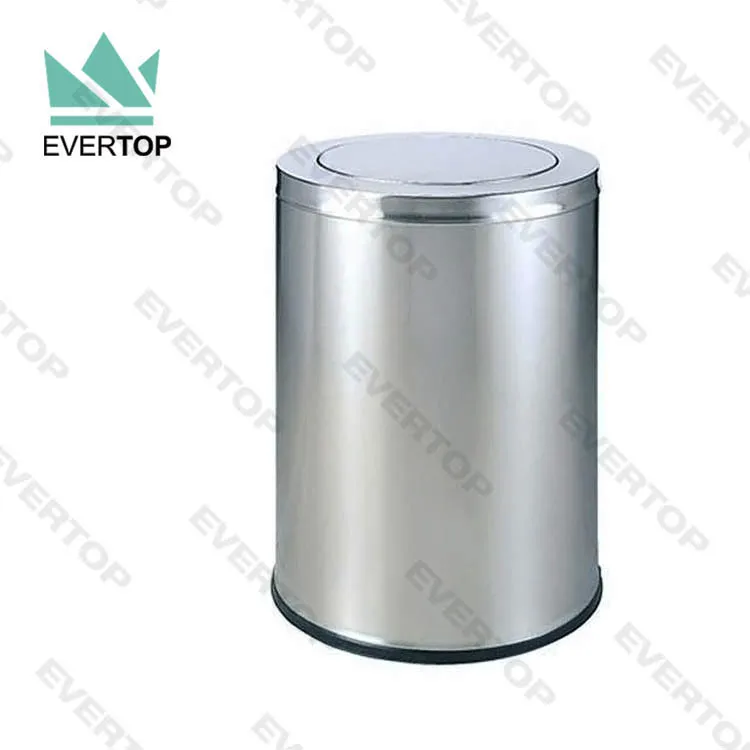 DB-48L Industrial Dustbin Garbage Container Swing Top Litter Bin Commercial Trash Can Dustbin Round Large Trash Bin