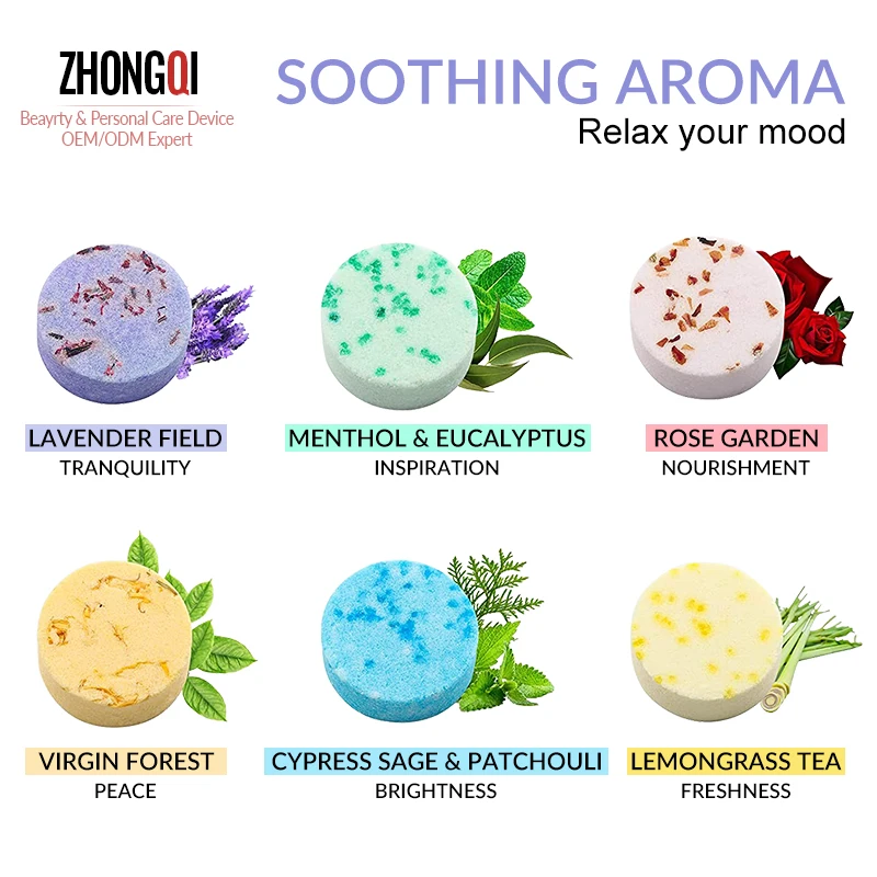 Оптовая продажа расслабляющий аппарат для снятия стресса лаванда роза органическое масло паровальный набор ароматерапии душевой пар