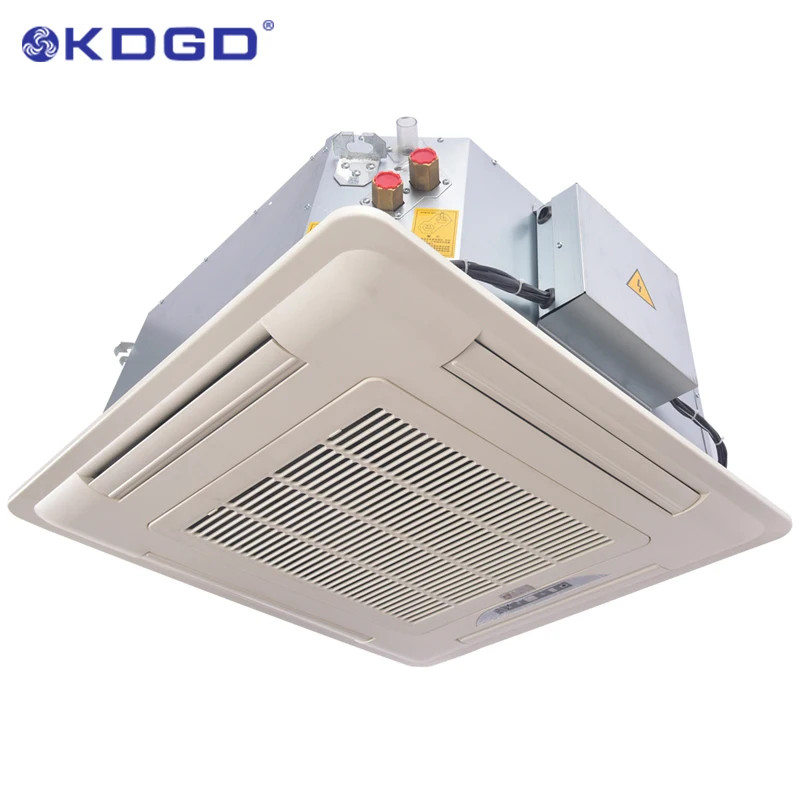  9000btu потолочный скрытый охлажденной воды fcu системы вентиляции и кондиционирования 4way 2-полосная кассета вентиляторного