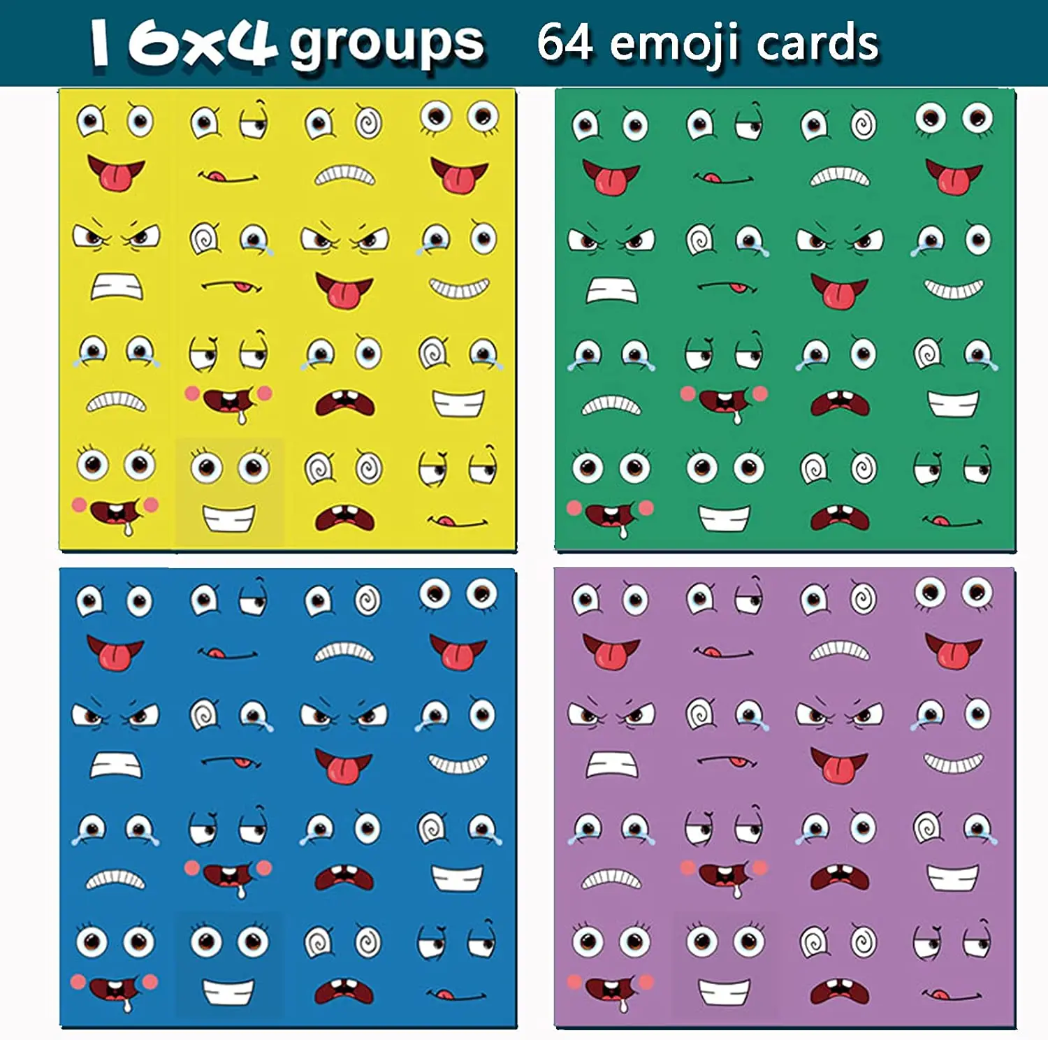 Wooden Expressions Matching Block Puzzles Building Cubes Portable Face-Changing Cubes Puzzle Games Toys for Kids