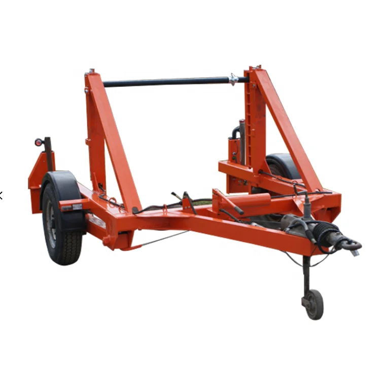 2021 Hot New Cable Laying Equipment Cable Reel Trailer Machine