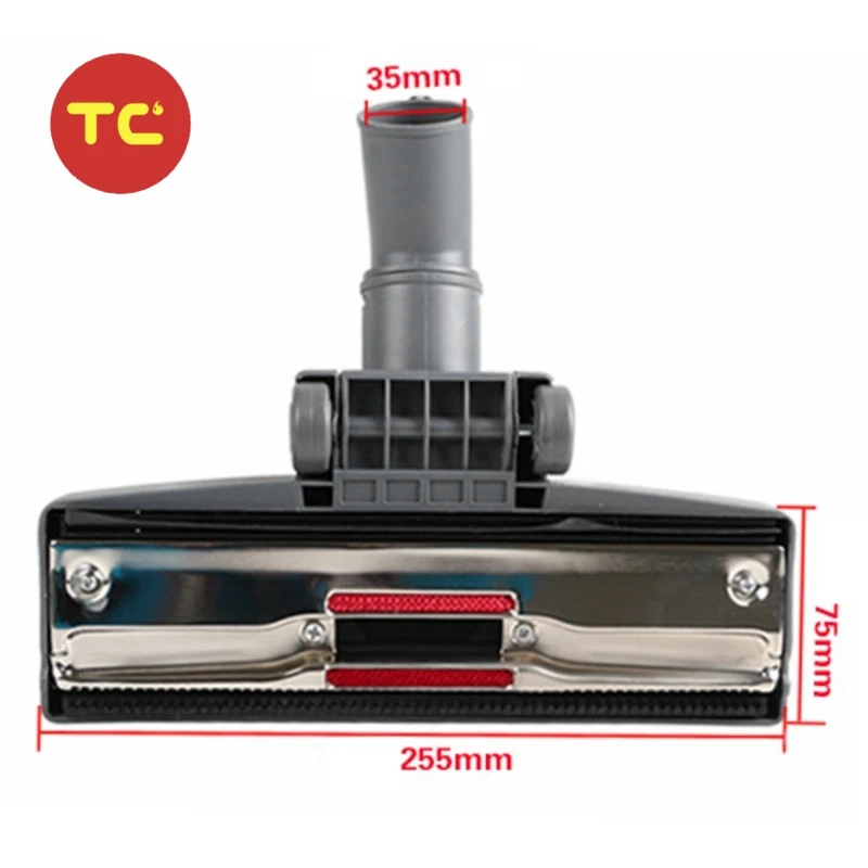 35mm Vacuum Cleaner Brush Head Universal Floor Carpet Cleaning Tool Wheel Parts Vacuum Cleaner Replacement Accessory