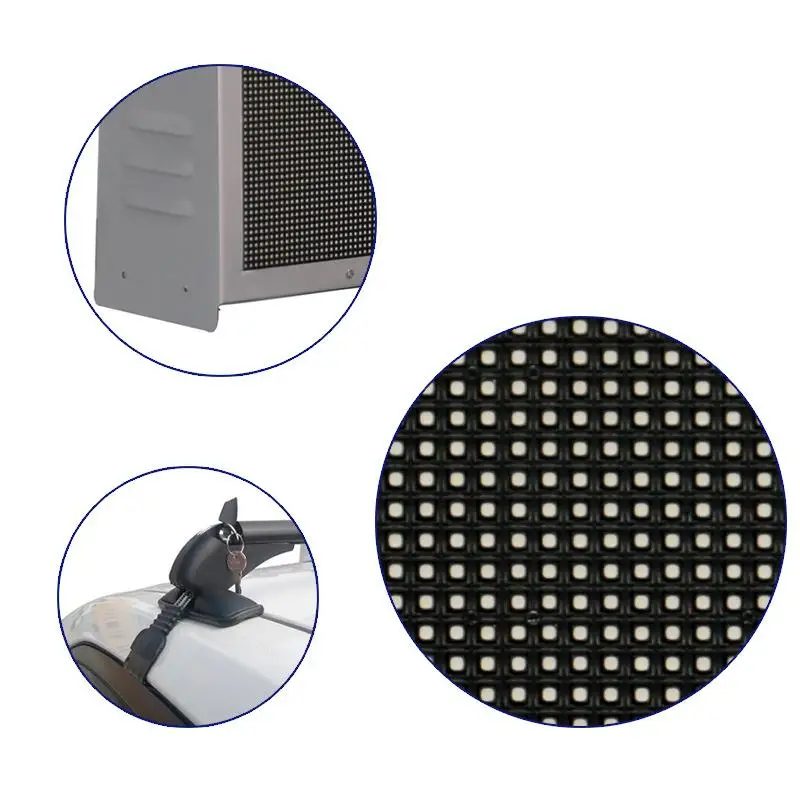 P2.5 P3 P4 P5 Outdoor IP65 Waterproof Programable Taxi Top Roof Led/taxi Top Led Screen/advertising Display For Car