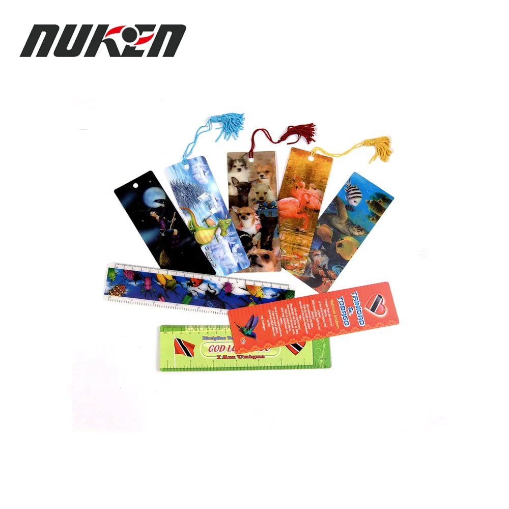 3D lenticular anime bookmark with tassel