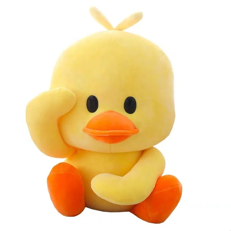 Custom wholesale Plush Duck Stuffed Animal Soft Toys Yellow Duckling Duckie Stuff Funny Cuddly Gifts for Kids Baby