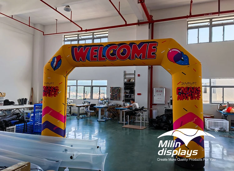 Sports event inflatable finish arch custom logo air arch for rental and sale