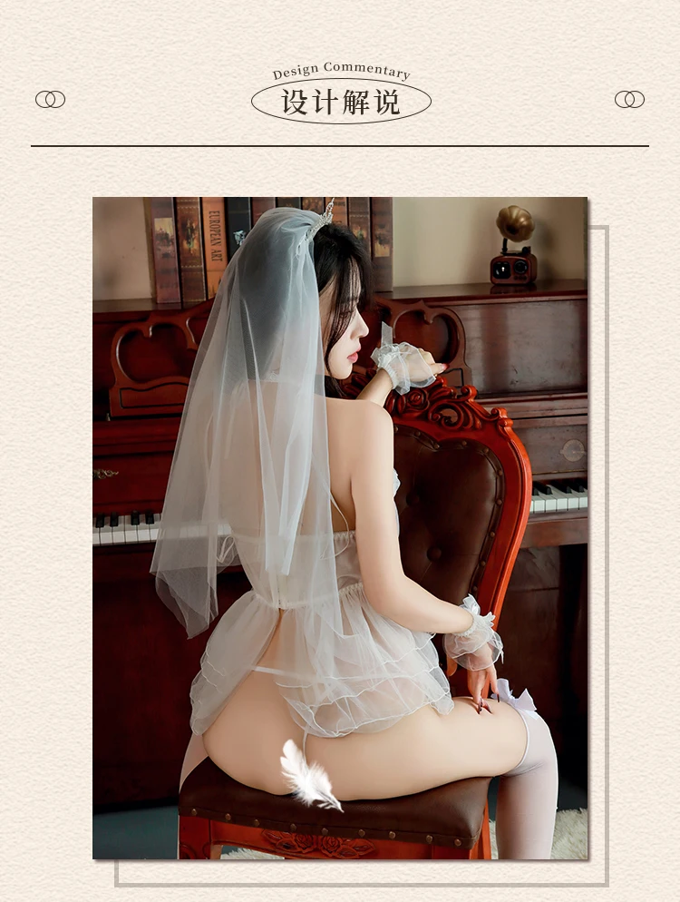 DM001 Factory Customization Bridal Wedding Dress Sexy Hollow Transparent No-Take Suit Uniform Plus Size Fancy Dresses for Brides