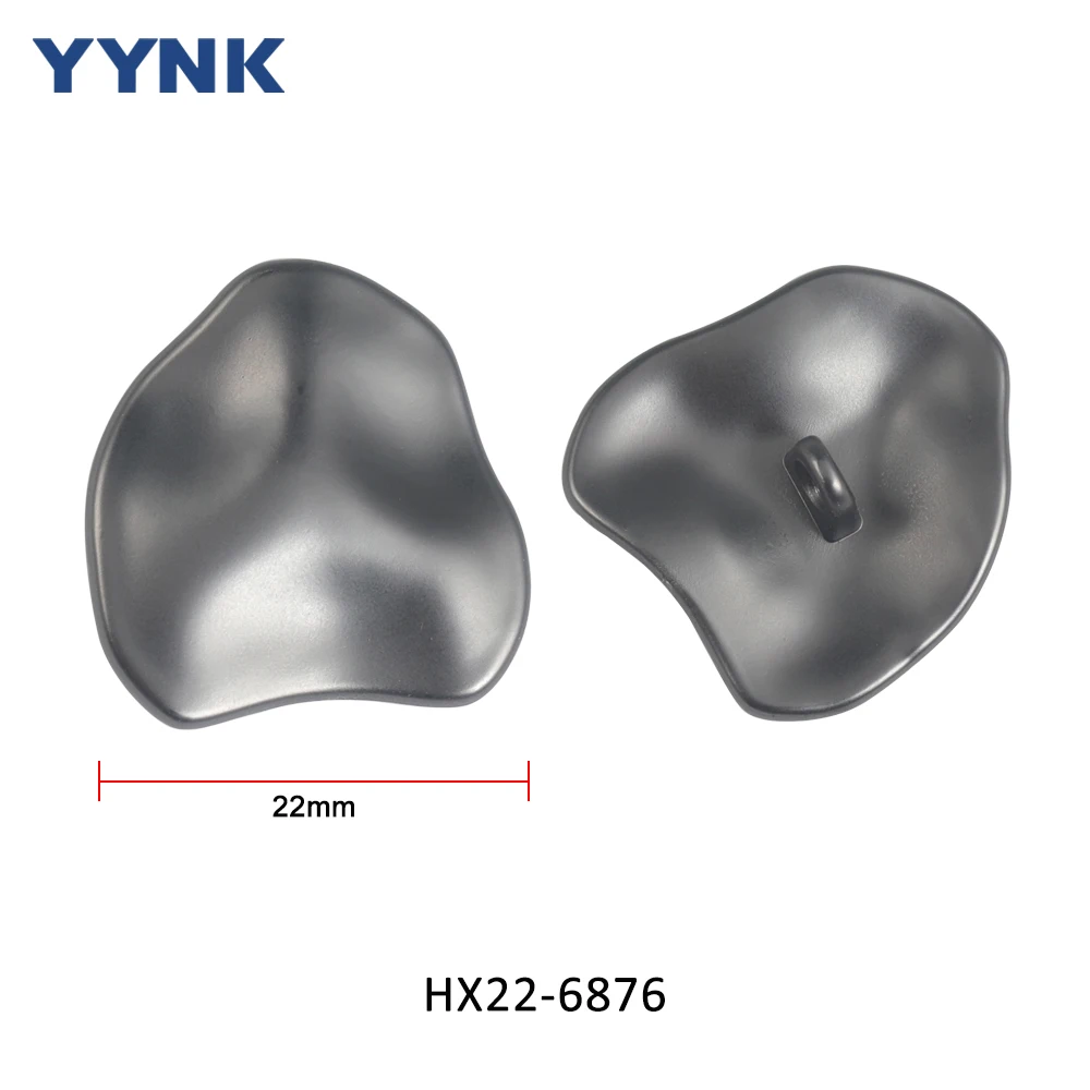 Fashion Unique Irregular Shape Design Metal Sewing Button Custom All-matched Perfect Plate Shank Button for Sweater Lady Clothes