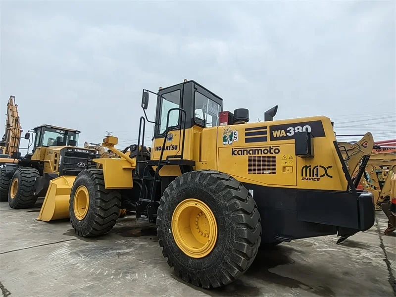 Wa380-6 wa380-3 wa380-5 Оригинальные японские погрузчики 5т подержанный колесный погрузчик Komatsu для продажи