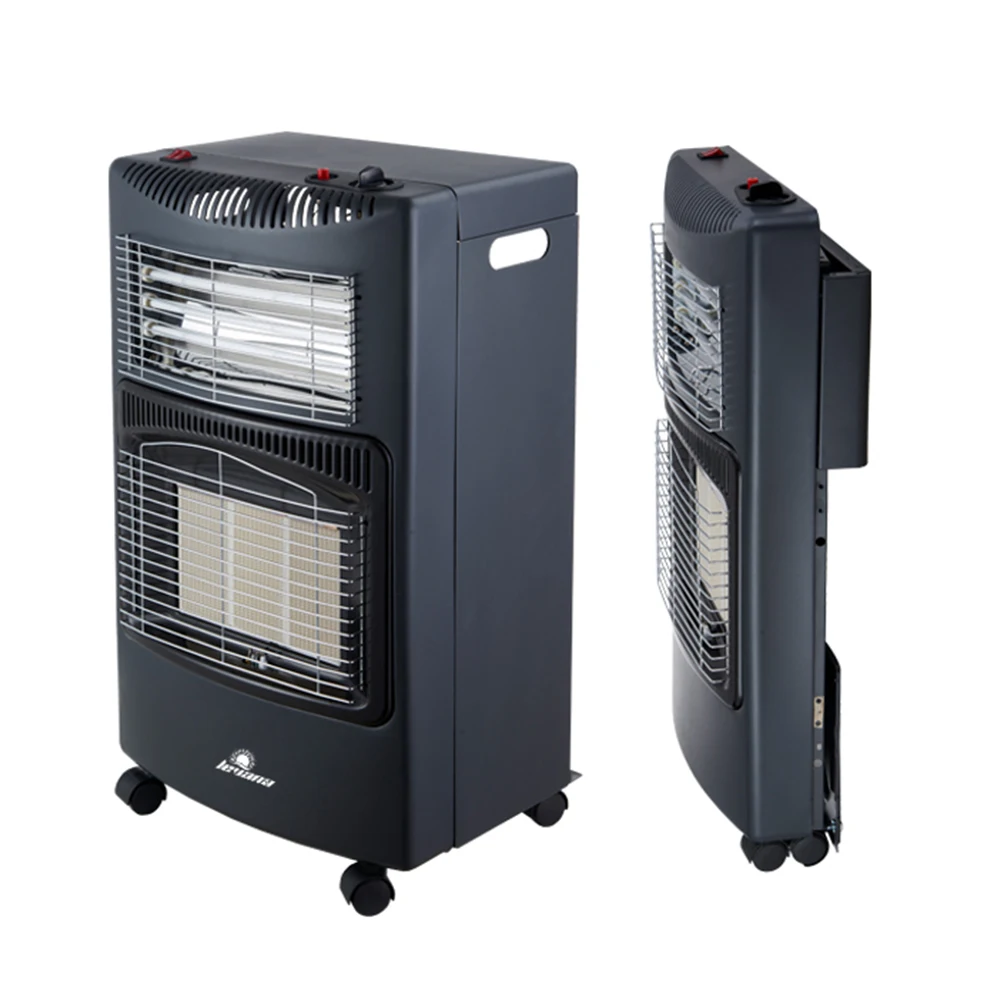 Hot Selling Style 2 in 1 Portable Electric Room Heater Folding Infrared Gas Room Heater with casters for Living Room