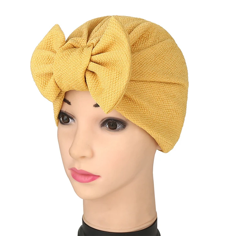 Custom Fitted Fancy Women Fashion Muslim Hijab Butterfly Turban Hats