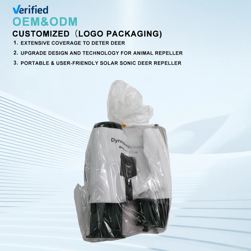 Solar Powered Ultras onic Outdoor Animal Repeller Motion Sensor Flash Light Dog Cat Raccoon Rabbit Animal Dispeller