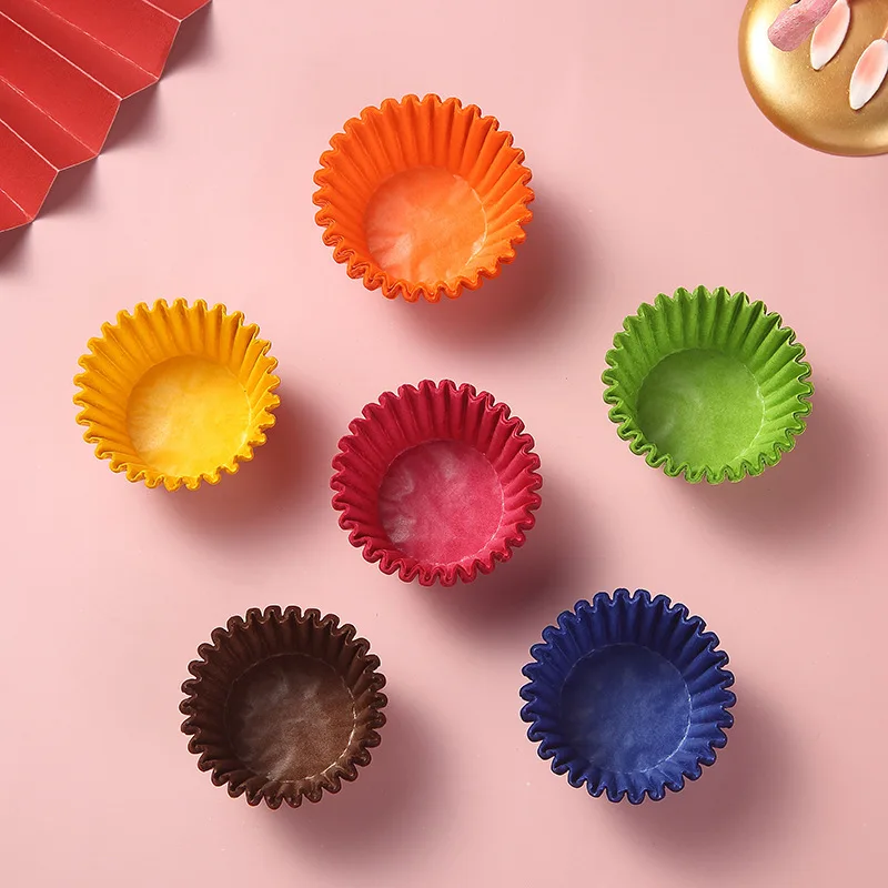  Полупрозрачная бумага для кексов легко снимается мягкие формочки маффинов