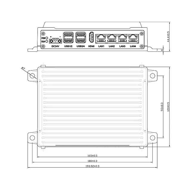 Small Size Rugged PC ADU510 Embedded Jetson Xavier NX 8G+16G CAN GPS 4G/5G Multiple Interfaces AI Fanless Industrial Computer