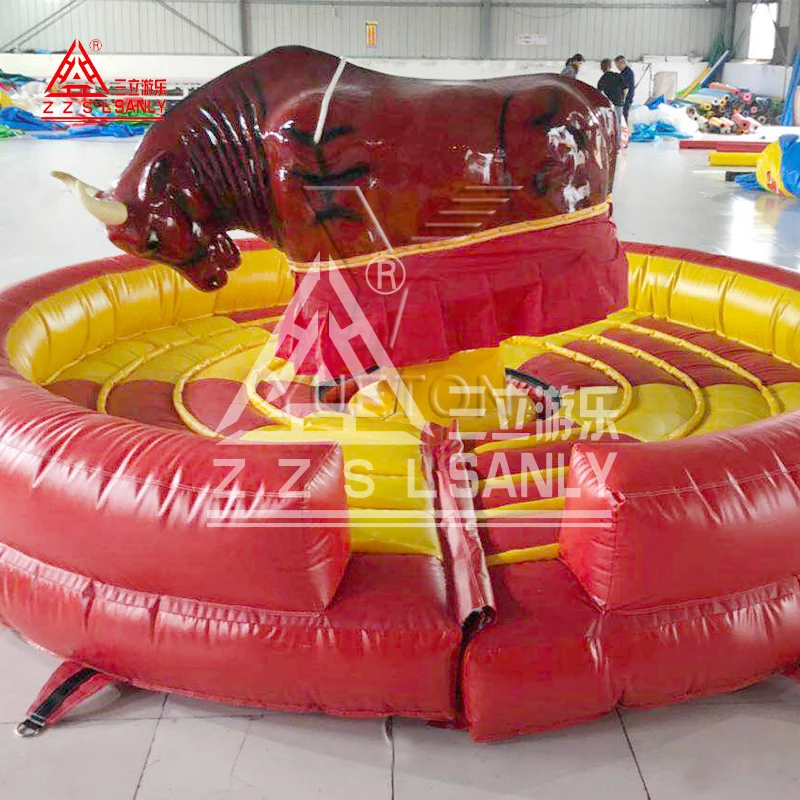 Cheap Price Inflatable Mechanical Rodeo Bull Rides Amusement Park Attractions For Children And Adult For Sale