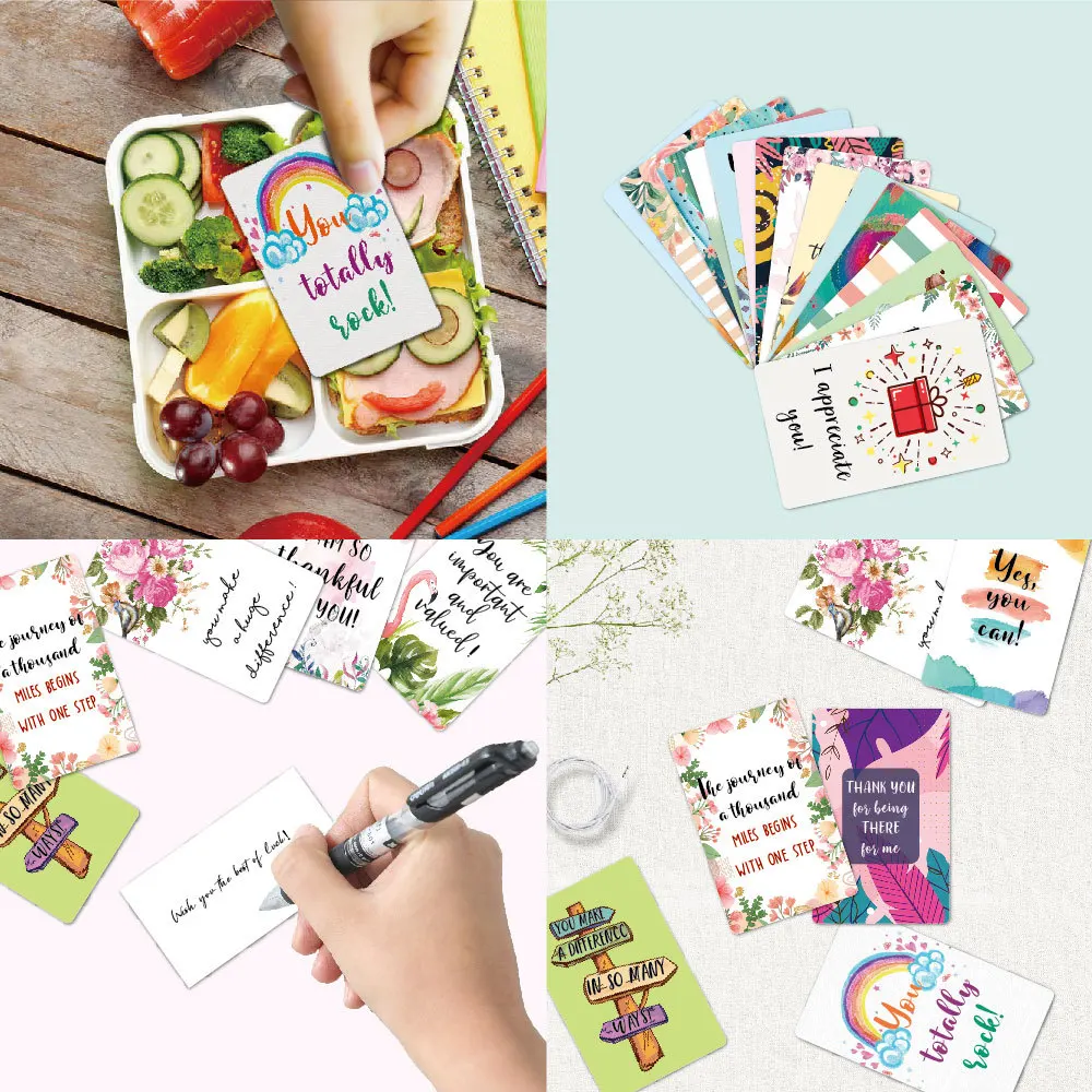 72 pcs English Personality creative Message notes card famous saying Motivational Positive affirmation card