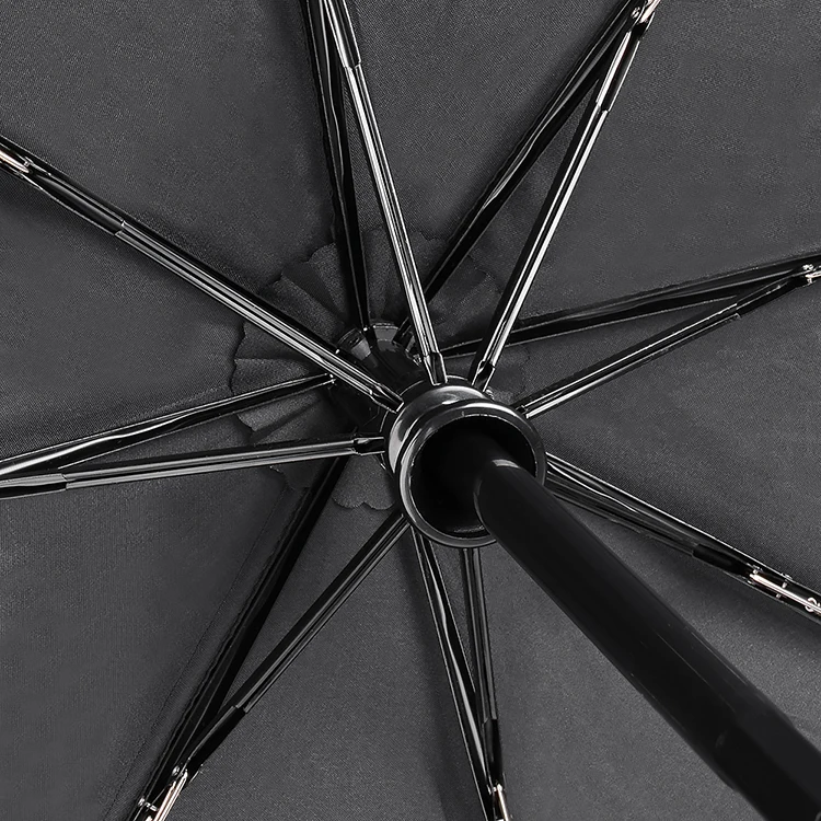 High Grade Automatic Umbrella Three Folding Umbrella Business Sunny And Rainy Umbrella